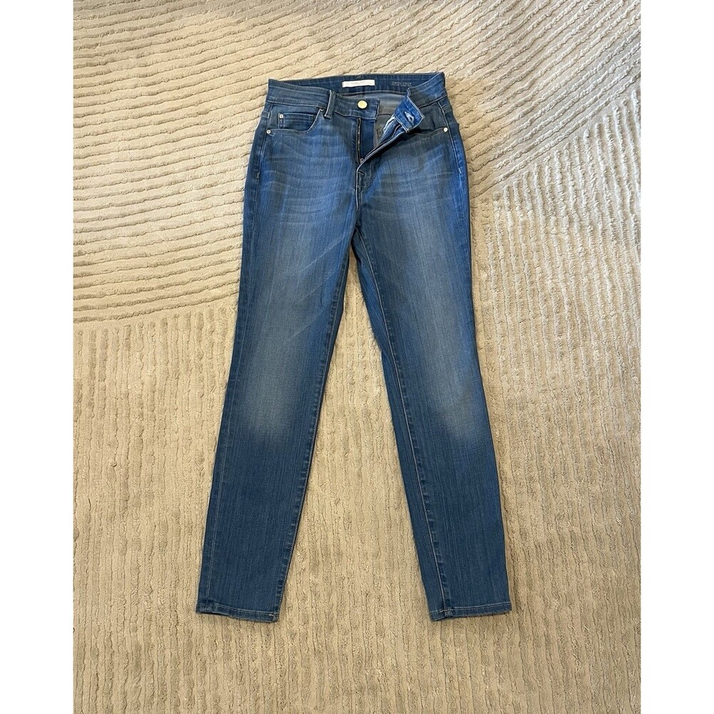 Fidelity Denim Women’s Crop High Rise Gwen Skinny Jeans Size 26 Light Wash EUC